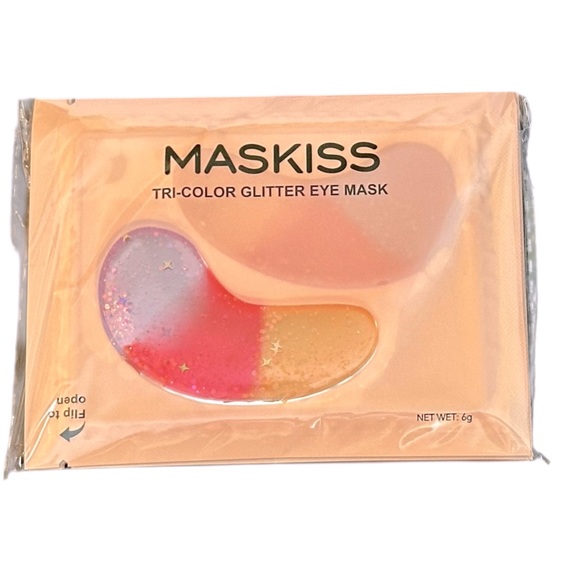 Maskiss Tricolor Glitter Eye Mask Set of 6 NIP - Picture 1 of 3